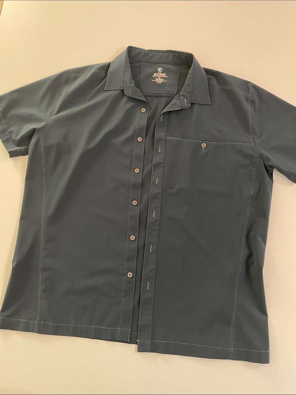 Kuhl Men's Casual Short Sleeve Button-Down Shirt - Slate